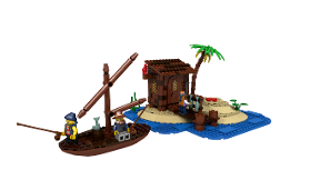 lego fishing shack