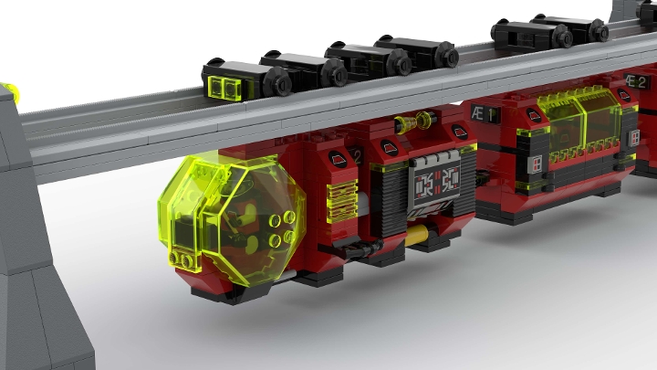 M Tron Space Train From Bricklink Studio