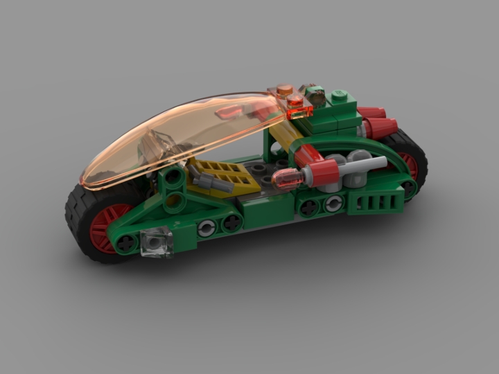 Robin's Motorcycle LEGO Batman 2 from BrickLink Studio [BrickLink]