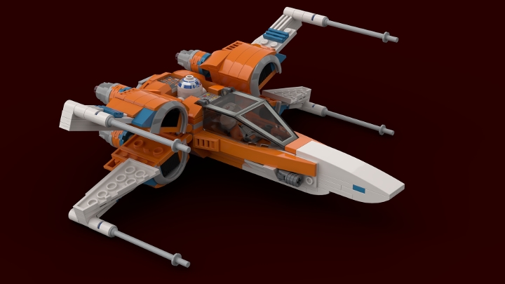 Poe Dameron S T 70 X Wing The Rise Of Skywalker Moc From Bricklink Studio