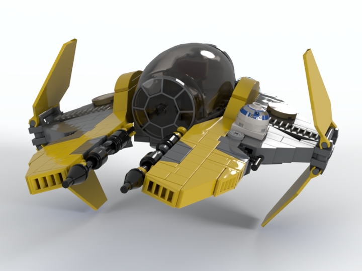 Eta-2 Actis Class Jedi Interceptor from BrickLink Studio [BrickLink]