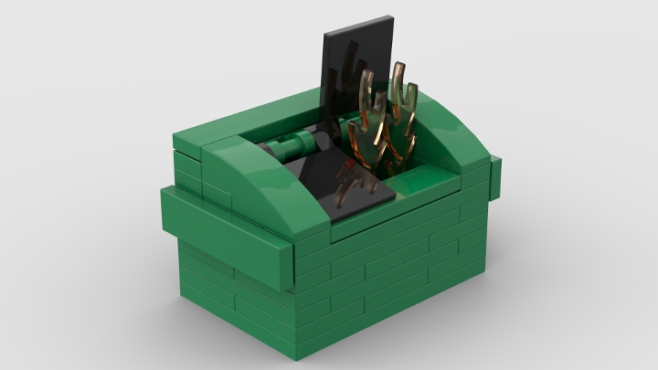 lego dumpster fire