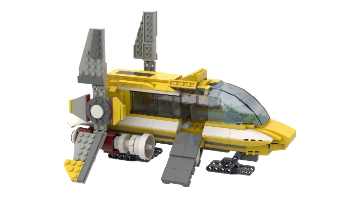 Lego Padawan S Space Schoolbus Star Wars Moc From Bricklink Studio