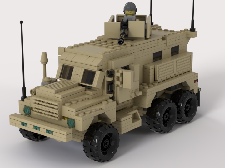 MRAP Cougar 6x6 from BrickLink Studio [BrickLink]