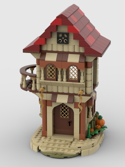 Medieval - House With Balcony From Bricklink Studio [bricklink]