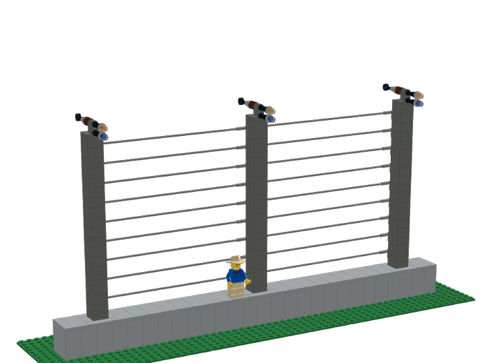 Jurassic Park Fence Layout