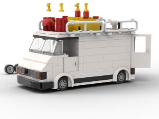 Mini Cooper Transporter Varient From Bricklink Studio
