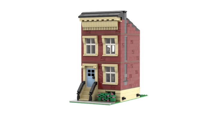 New York Style Apartment (Half Modular) from BrickLink Studio [BrickLink]