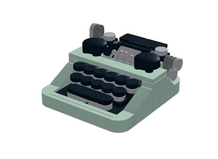 Typewriter Zero from BrickLink Studio [BrickLink]