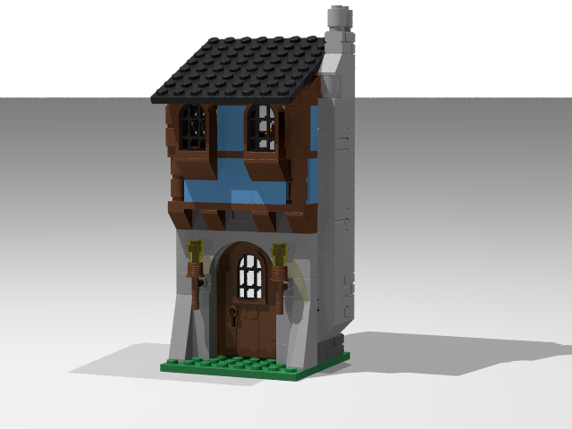 Medieval house from BrickLink Studio [BrickLink]