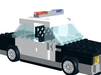 lego simpsons police car