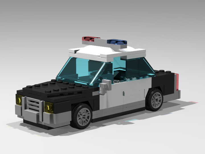 lego simpsons police car