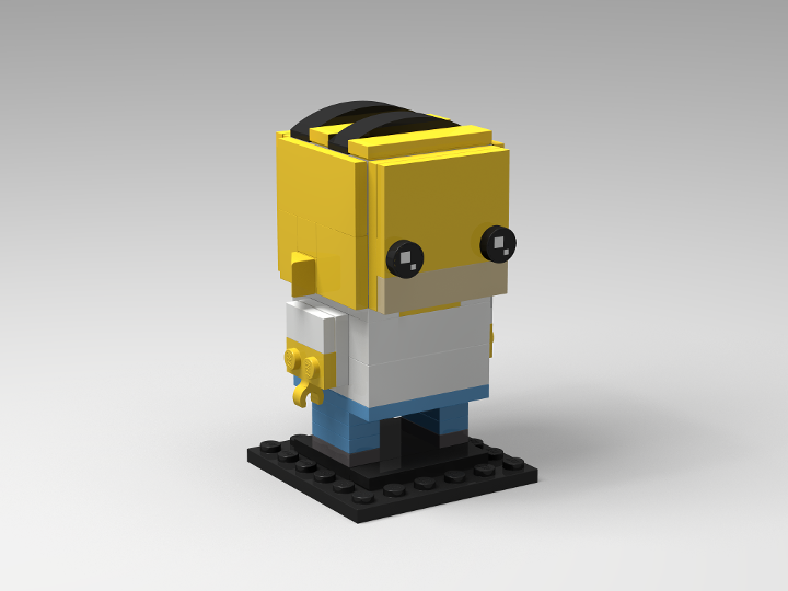 homer simpson brickheadz