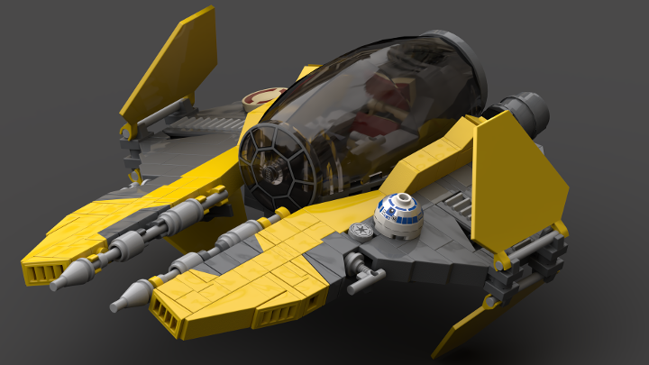 Eta 2 Jedi Starfighter Anakin Skywalker From Bricklink Studio Bricklink