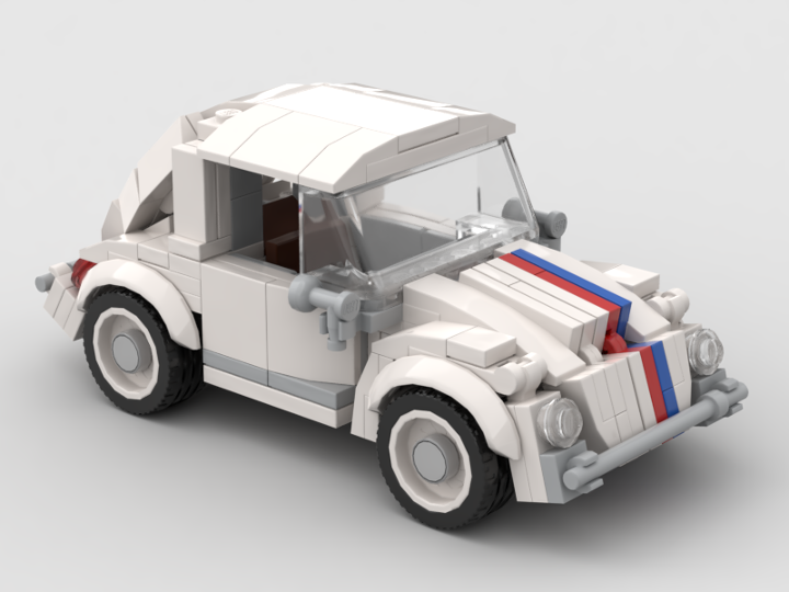 hachiroku24's Volkswagen Beetle Herbie (with steps) from BrickLink ...