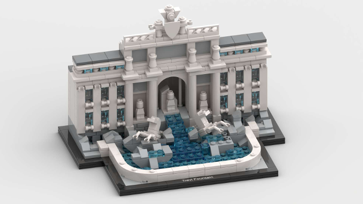 LEGO Architecture 21020 - Trevi Fountain from BrickLink Studio [BrickLink]