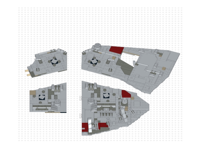 Millennium Falcon Ucs 75192 Panels Mod From Bricklink Studio