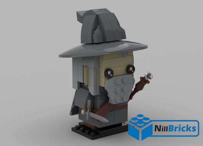 gandalf le gris lotr brickheadz lego from BrickLink Studio [BrickLink]