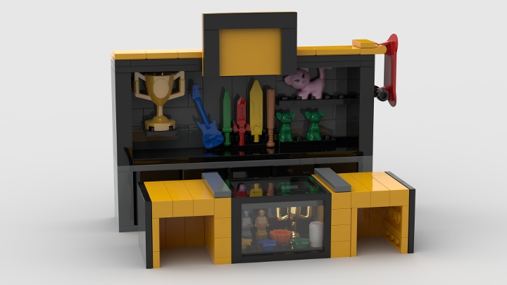 Arcade Prize Redemption Desk from BrickLink Studio [BrickLink]