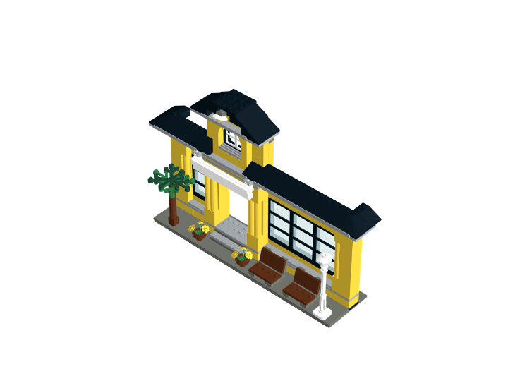 entré trainstation from BrickLink Studio [BrickLink]