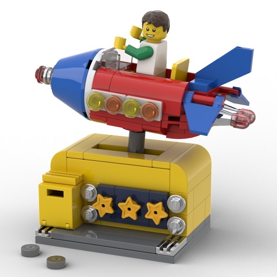 lego space rocket ride