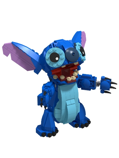 stitch lego keyring