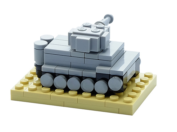 mini lego tiger tank