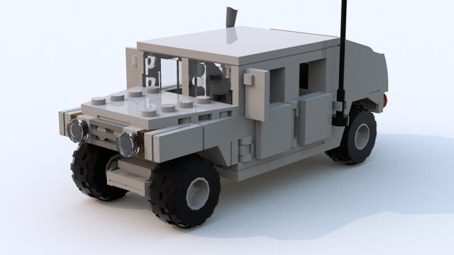 Hummer Humve VCL-HUMR1 Armee Soldaten Tank Army Waffen 265teilig Lego kompatibel