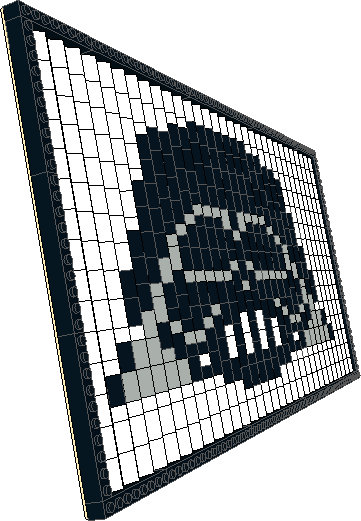 darth vader mosaic lego
