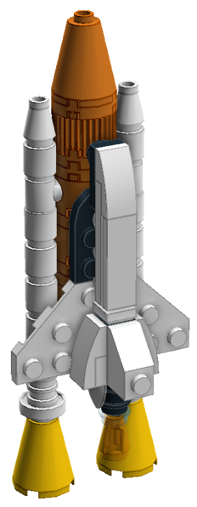 lego mini space shuttle